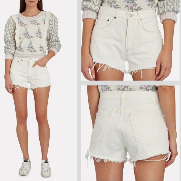 AGOLDE Parker Cut-Off High Rise Denim Shorts 4941